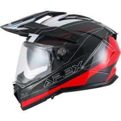 Casca Apex AC500 Carbon Sahara alb/rosu/negru/albastru