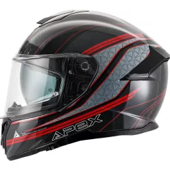 Casca Apex FT300 Vienna gri/rosu/negru
