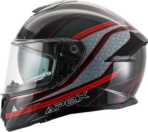 Casca Apex FT300 Vienna gri/rosu/negru