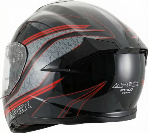 Casca Apex FT300 Vienna gri/rosu/negru