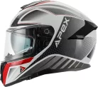 Casca Apex FT300 New York alb/gri/rosu