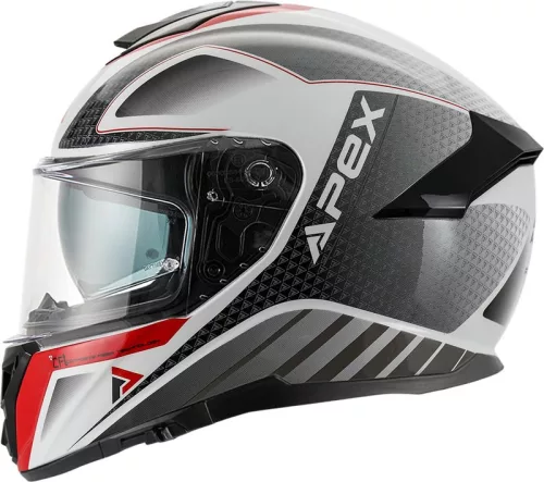 Casca Apex FT300 New York alb/gri/rosu
