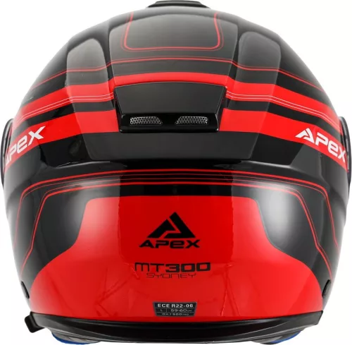 Casca Apex MT300 Sydney negru/rosu
