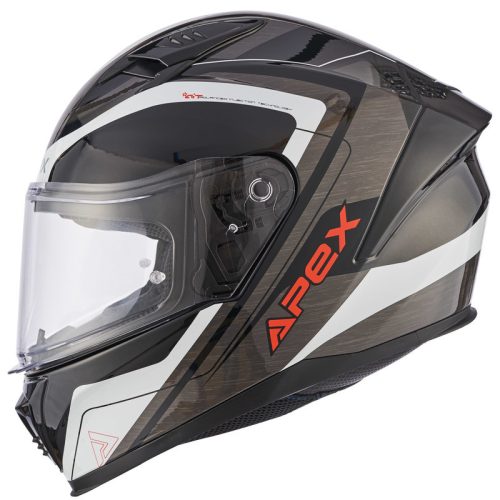 Casca Apex FI100 Valencia gri/negru/rosu