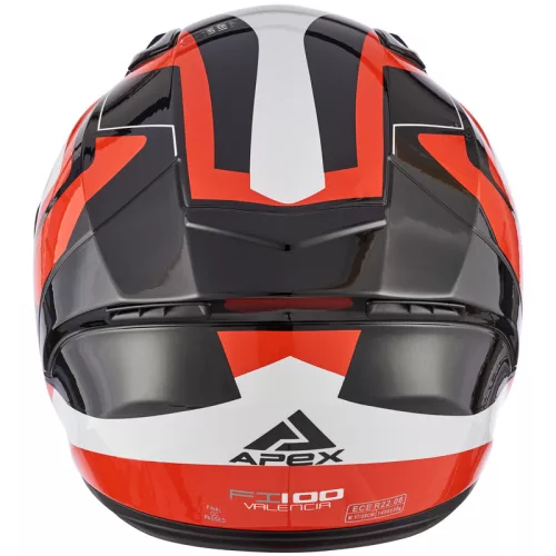 Casca Apex FI100 Valencia rosu/alb/negru