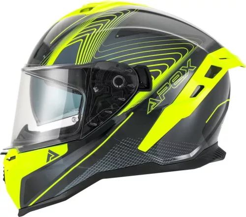 Casca Apex FI200 Madrid gri/galben