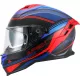 Casca Apex FI200 Paris albastru/rosu mat