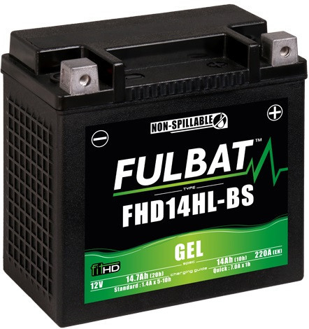 Baterie cu gel FULBAT FHD14HL-BS GEL (Harley.D) (YHD14HL-BS GEL)