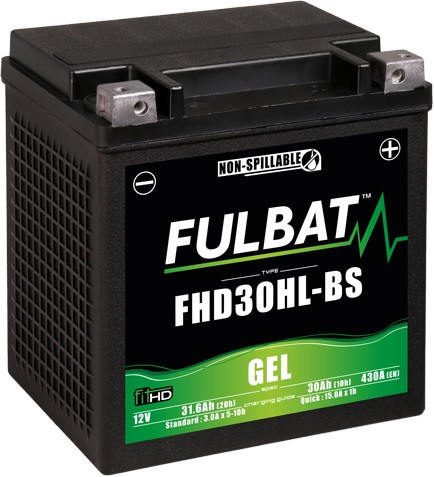 Baterie cu gel FULBAT FHD30HL-BS GEL (Harley.D) (YHD30HL-BS GEL)