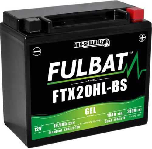 Baterie cu gel FULBAT FTX20HL-BS GEL (YTX20HL-BS GEL)