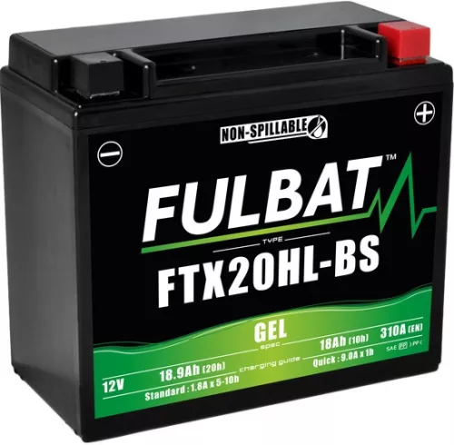 Baterie cu gel FULBAT FTX20HL-BS GEL (YTX20HL-BS GEL)