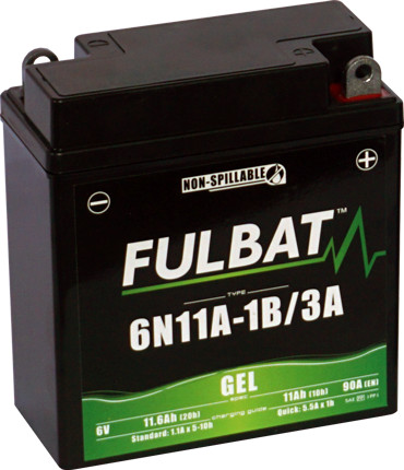Baterie cu gel FULBAT 6N11A-1B/3A GEL
