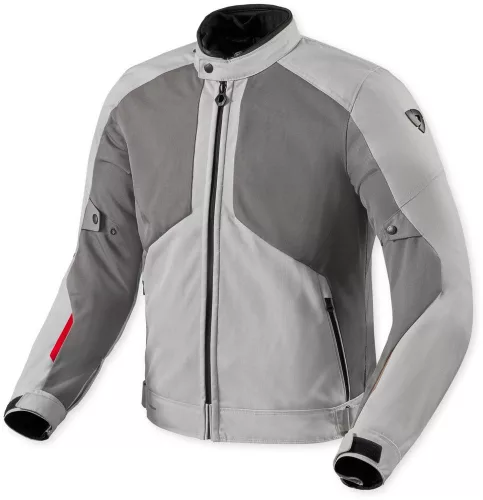 Geaca Moto Revit Torque 3 H2O gri/rosu