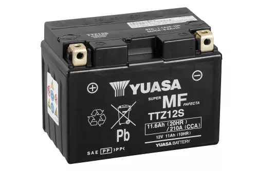 Baterie moto Yuasa TTZ12S activată din fabrică, 12V 11Ah