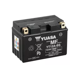Baterie moto Yuasa YT12A activată din fabrică, 12V 10Ah