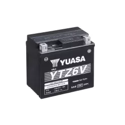 Baterie moto Yuasa YTZ6V activată din fabrică, 12V 5Ah