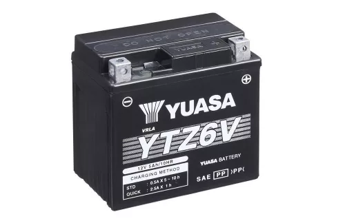 Baterie moto Yuasa YTZ6V activată din fabrică, 12V 5Ah