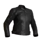 Geacă moto piele damă Halvarssons Risberg negru