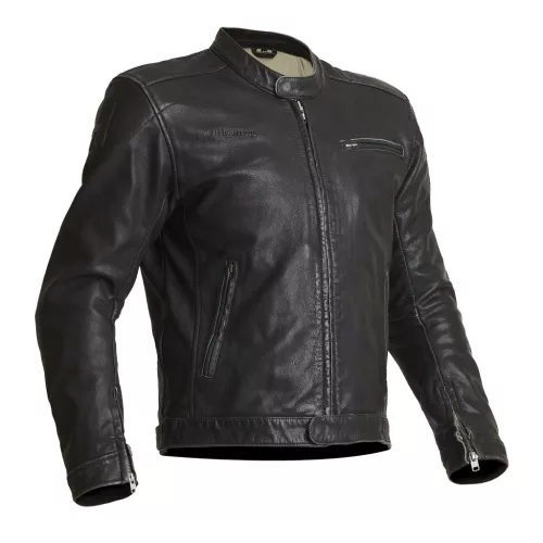 Geacă moto piele Halvarssons Idre negru