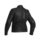 Geacă moto piele damă Halvarssons Vitsand negru