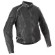 Geacă moto piele damă Halvarssons Nyvall negru