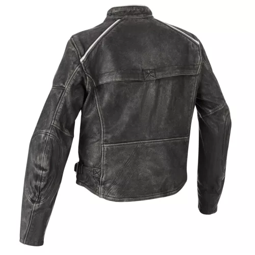 Geacă moto piele damă Halvarssons Nyvall negru