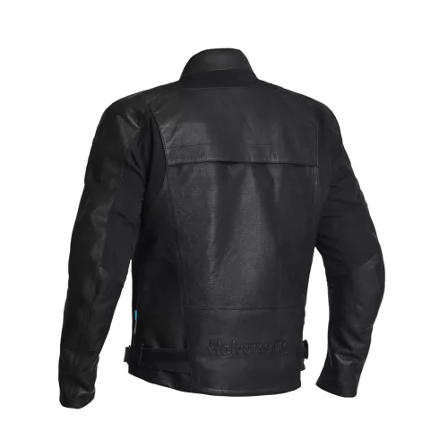 Geacă moto piele Halvarssons Mangen negru