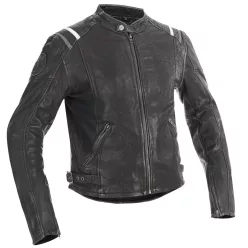 Geacă moto piele Halvarssons Skalltorp negru