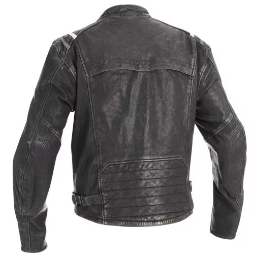 Geacă moto piele Halvarssons Skalltorp negru