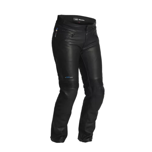 Pantaloni moto piele damă Halvarssons Velen negru