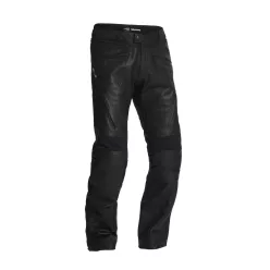 Pantaloni moto piele Halvarssons Lysen negru