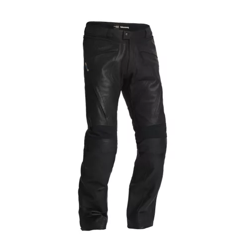 Pantaloni moto piele Halvarssons Lysen negru