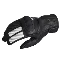 Mănuși moto Halvarssons Flaxen negru/alb