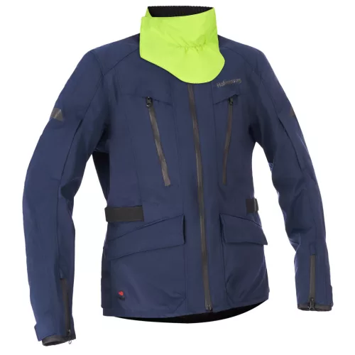 Geacă moto textil damă Halvarssons Gruven albastru