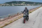 Geacă moto textil damă Halvarssons Solberg gri închis/negru
