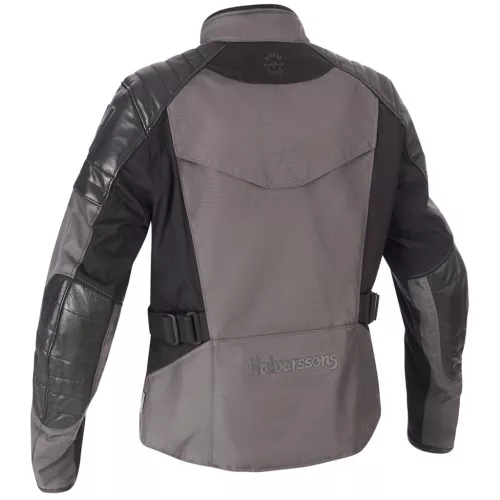 Geacă moto textil damă Halvarssons Solberg gri închis/negru