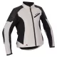 Geacă moto textil damă Halvarssons Solberg gri deschis/negru
