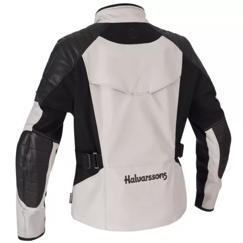 Geacă moto textil damă Halvarssons Solberg gri deschis/negru