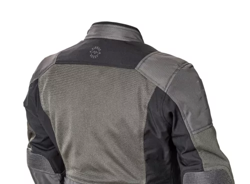 Geacă moto textil damă Halvarssons Arvika negru/gri