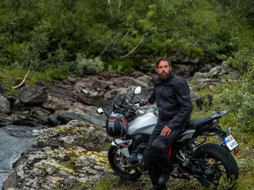 Geacă moto textil Halvarssons Gruven negru