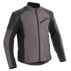 Geacă moto textil Halvarssons Solberg gri închis/negru