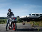 Geacă moto textil Halvarssons Solberg gri închis/negru