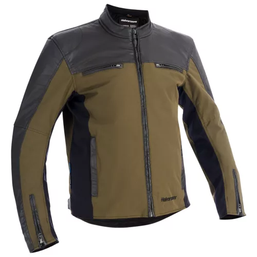 Geacă moto textil Halvarssons Holmen maro/verde oliv