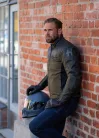 Geacă moto textil Halvarssons Holmen maro/verde oliv