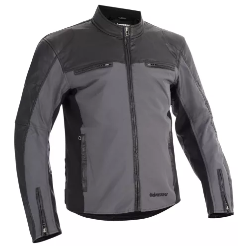 Geacă moto textil Halvarssons Holmen negru/gri