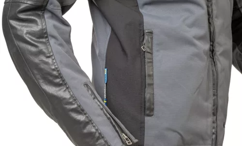 Geacă moto textil Halvarssons Holmen negru/gri
