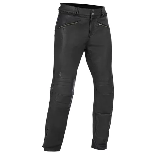 Pantaloni moto piele Halvarssons Storhagen negru