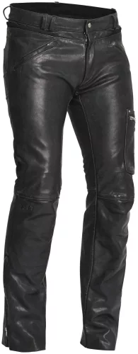 Pantaloni moto piele Halvarssons Rider negru