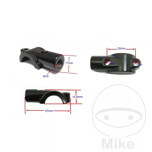 Colier oglindă neagră 22 mm JMP tip 3