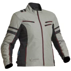 Geacă moto textil damă Lindstrands Liden gri ceață